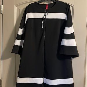 Connie K Black and White Dress